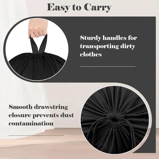 Alt view image 4 of 7 - 120L Extra Large Laundry Bag with Handles for Travel & Dorms | Tear-resistant nylon, machine washable. Foldable, secure drawstring. Perfect for camping, laundromat & college students.