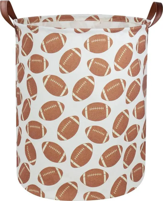 Main image of Kids Laundry Hamper Footballs Hamper for Nursery Boy Clothes Hamper Cute Kids Toys Storage Bin Organizer Football Room Decor for Home(Football)