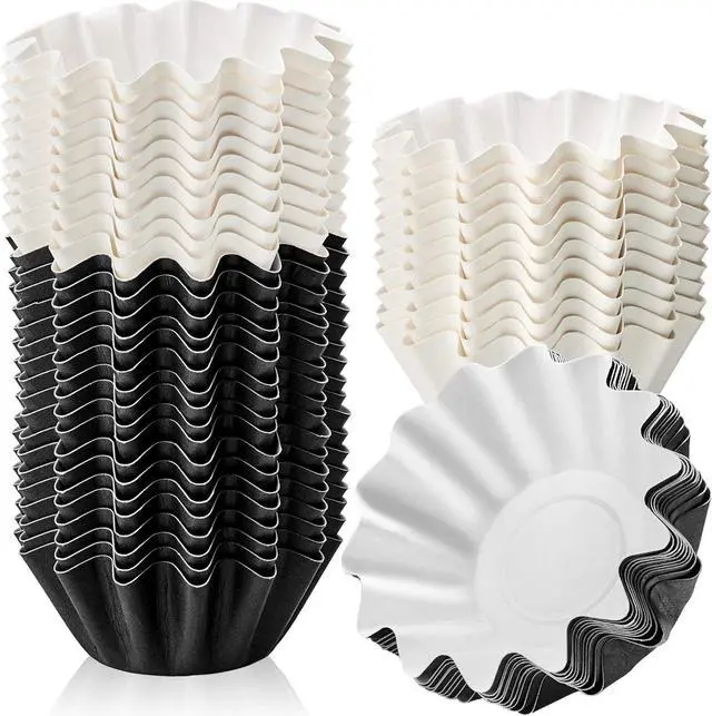 Main image of Boao 100 Pcs Reusable Wax Melt Liners,Black, White | Leakproof Wax Cups for Any Wax Cubes Scented Warmers, Fit Electric Melters Burners, Easy Clean Warmer Liner Inserts