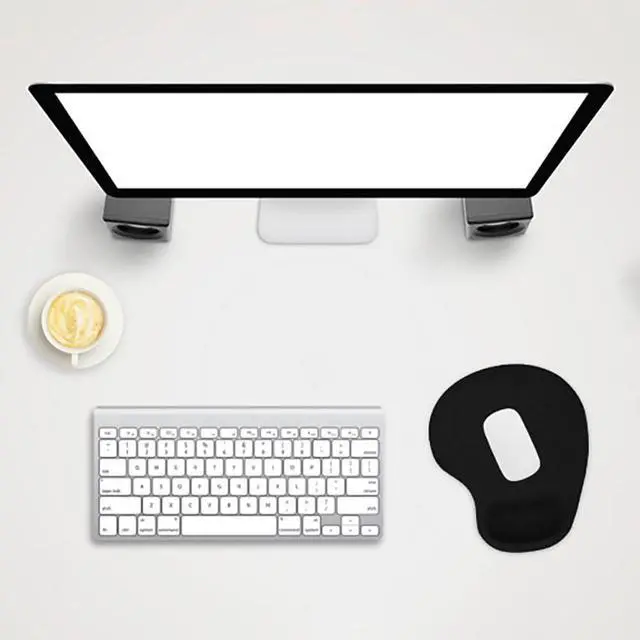 Alt view image 4 of 7 - Custom Mouse Pad with Wrist Rest, Personalized Photo Logo Desk Accessory | Customize Your Mouse Pad With A Photo, Logo Or Image. Comfortable Wrist Rest Design For Computers, Laptops And Office Desks