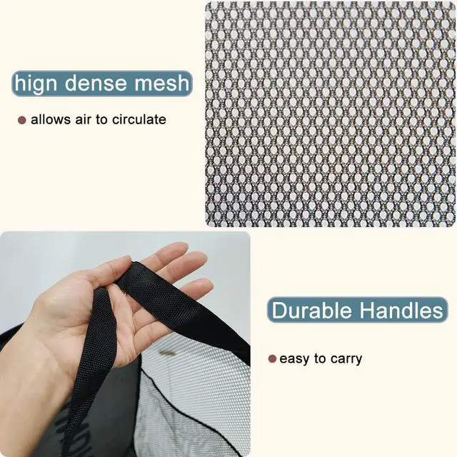Alt view image 5 of 7 - Collapsible Laundry Basket Foldable Laundry Hamper Pop Up Basket Dirty Clothes Hamper for College Dorm, Travel, Cruise, Hotel, Black