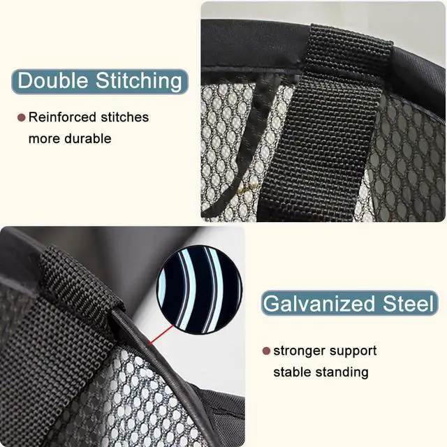 Alt view image 6 of 7 - Collapsible Laundry Basket Foldable Laundry Hamper Pop Up Basket Dirty Clothes Hamper for College Dorm, Travel, Cruise, Hotel, Black