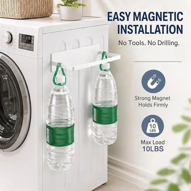 Alt view image 5 of 7 - Magnetic Hanger Organizer for Washing Machine & Closet Laundry Room, Hanger Storage Rack Stacker