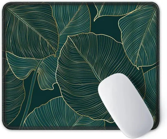 Alt view image 2 of 7 - ITNRSIIET Mouse Pad with Stitched Edge Premium Textured Smooth Precise Operation Waterproof Washable Non-Slip Rubber Base Desktop Protection Mat, 10.2×8.3×0.12 inches, Palm Texture