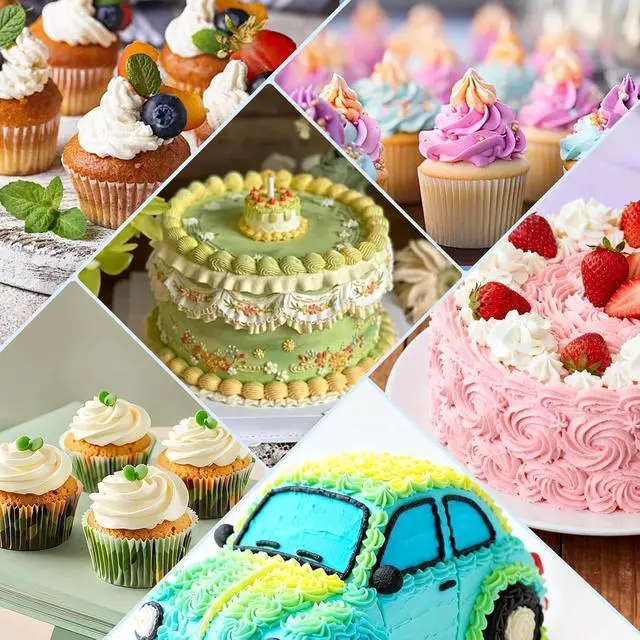 Alt view image 6 of 7 - 9Pcs Stainless Steel Piping Tips Set, Star Tube Frosting Nozzle | French Open Icing Tips, Cake Decorating tips for Cupcakes, Cookies, Cakes, Small Size