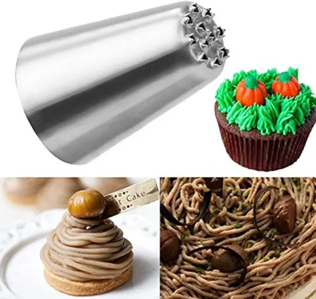 Alt view image 3 of 6 - Symphony Wire Tips, Stainless Steel Icing Piping Nozzles For Pastry Fondant Tools (Grass)