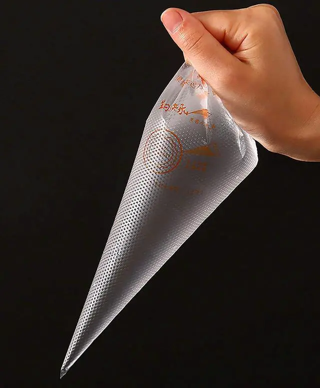 Alt view image 4 of 6 - Piping Pastry Bag Pack of 100 Plastic Disposable Cream Pastry Bag Cake Icing Sugarcraft Cupcake Piping Decorating Tool For Baking Supplies (Small 25.5CMx26CMx15.5CM)