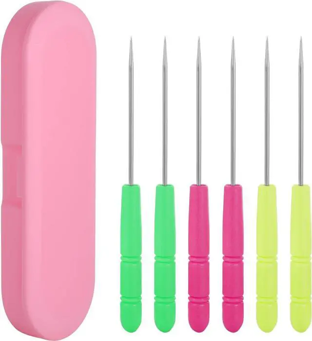 Main image of 6 Pcs Cookie Scribe Tools,Sugar Stir Needle | with Plastic Box Colorful Cookie Decorating Tools Cookie Decorating Supplies for Royal Icing