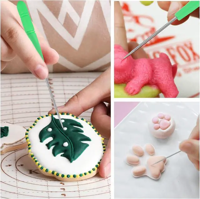 Alt view image 5 of 6 - 6 Pcs Cookie Scribe Tools,Sugar Stir Needle | with Plastic Box Colorful Cookie Decorating Tools Cookie Decorating Supplies for Royal Icing