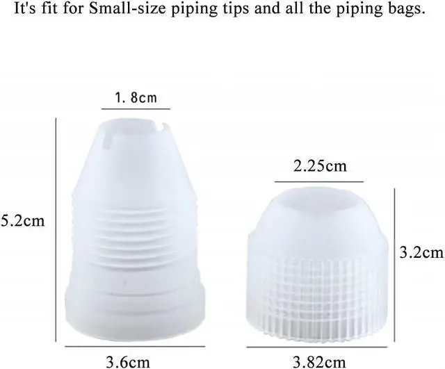Alt view image 2 of 7 - HAHIYO Plastic Couplers of Large Size Easy to Twist For Cake Decorating Piping Tip Coupler for Icing Nozzles (6 Pieces)