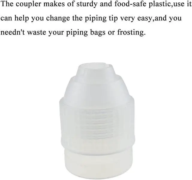 Alt view image 3 of 7 - HAHIYO Plastic Couplers of Large Size Easy to Twist For Cake Decorating Piping Tip Coupler for Icing Nozzles (6 Pieces)