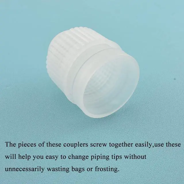 Alt view image 5 of 7 - HAHIYO Plastic Couplers of Large Size Easy to Twist For Cake Decorating Piping Tip Coupler for Icing Nozzles (6 Pieces)