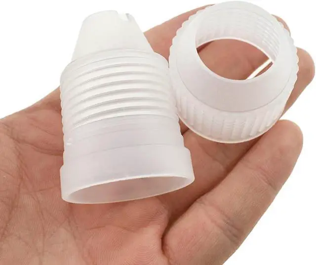 Main image of HAHIYO Plastic Couplers of Large Size Easy to Twist For Cake Decorating Piping Tip Coupler for Icing Nozzles (6 Pieces)