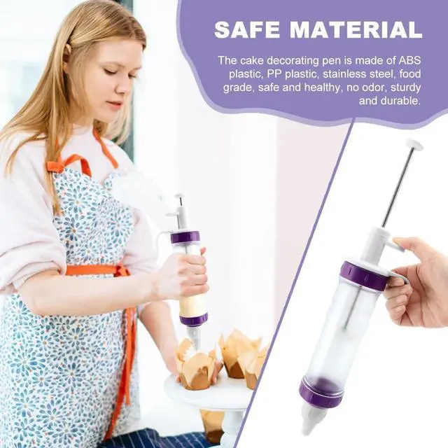 Alt view image 3 of 7 - Donut Filler Injector, Cupcake Filler Tool Piping Kit, with 7 Icing Nozzles, 3 Cream Scrapers Frosting Piping Nozzles Kits, for Cake Cookie Baking
