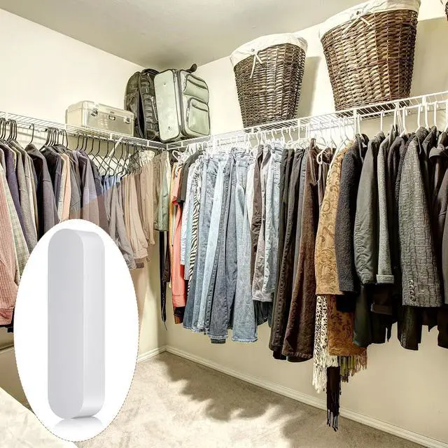Alt view image 6 of 6 - Wonderjune 10 Pcs Plastic Rod Spacer Cap Closet Rod End Caps Wire Shelf End Caps Closet System Parts Shelf Caps for Wire Shelves