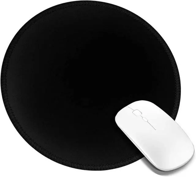 Alt view image 2 of 6 - Personalized Mousepad with Photo, Custom Mouse Pad Add Picture/Text/Logo | Customized Round Mouse Pad for Desk, Non-Slip Thickened Design for Office, Gaming, Home Computer, Fun Gifts, Black