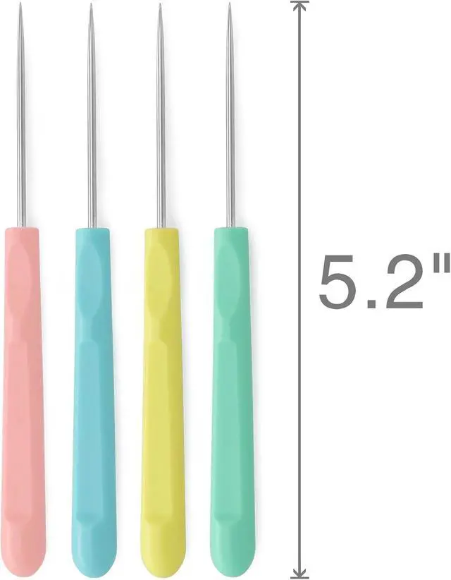 Alt view image 4 of 4 - 4Pcs Sugar Stir Needle Scriber Needle Cookie Decorating Supplies Tool 5.2"