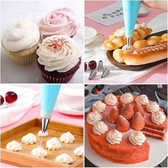 Alt view image 7 of 7 - Piping Bags and Tips Set, Reusable Cake Decorating Kit | Beginner-Friendly for Home Bakers Using Icing Bags and Tips to Frost Cakes, Cupcakes, Cookies, Pastries and Desserts at Home
