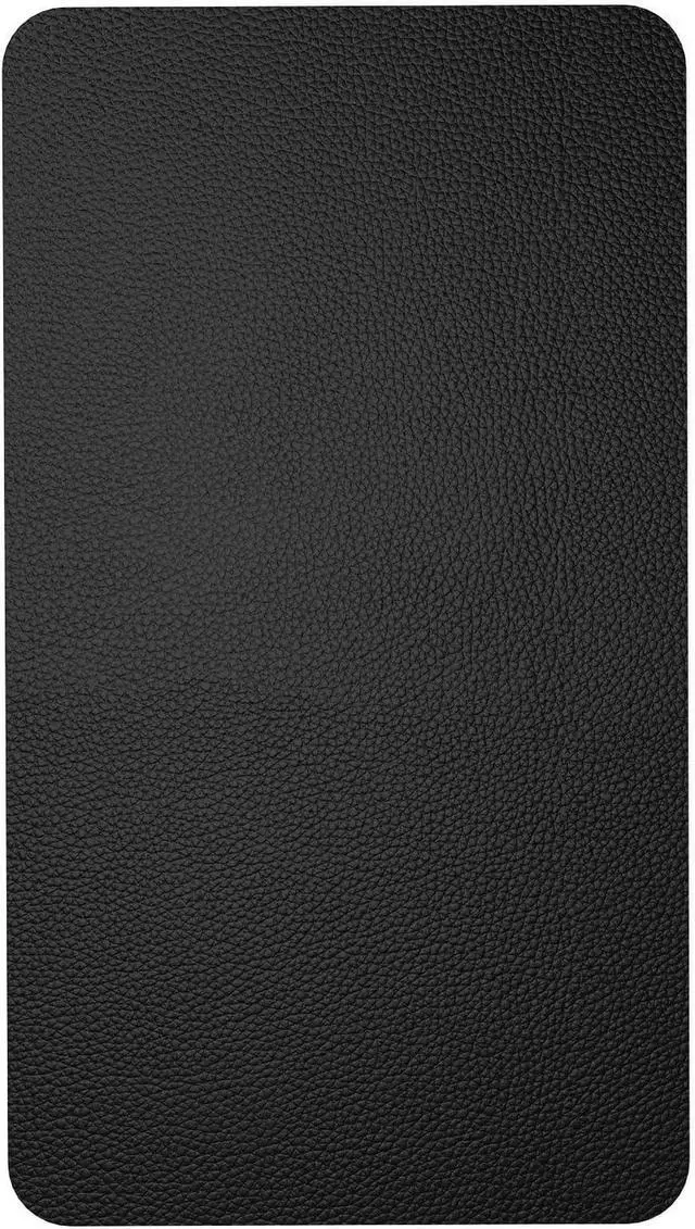 Main image of HETTHI 2 Pack Self-Adhesive Mouse Pad, Sticks to Desk & Flat Work Surface - PVC Leather, 8.8 x 4.9 Inches, Black