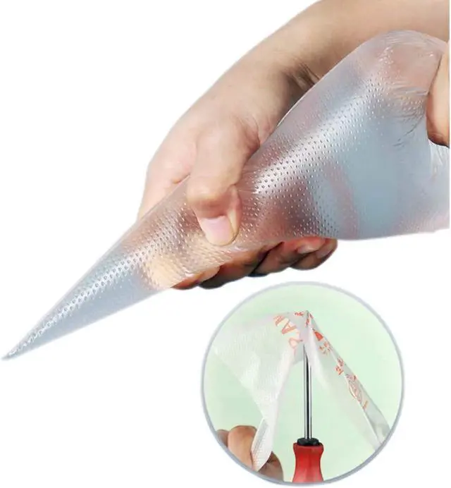 Alt view image 3 of 7 - Piping Bags,100pcs 12 Inch Anti Burst Disposable Cake Decorating Bags,Non-Slip Pastry Bags-Ideal for Cakes,Cream Frosting and Cookie Decorating