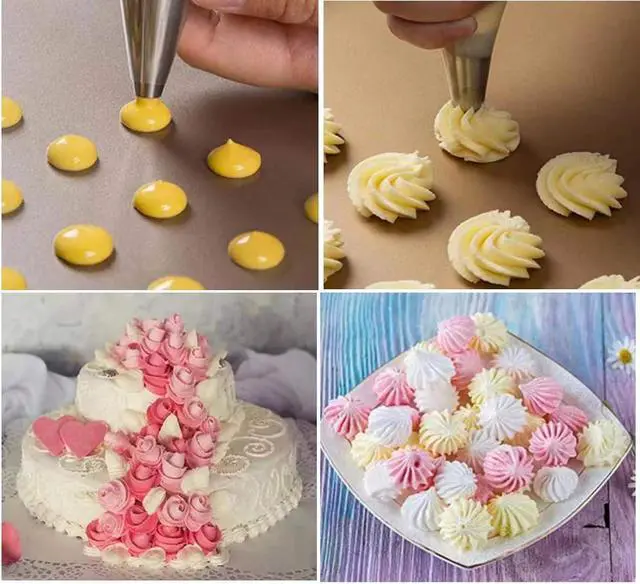 Alt view image 5 of 7 - Piping Bags,100pcs 12 Inch Anti Burst Disposable Cake Decorating Bags,Non-Slip Pastry Bags-Ideal for Cakes,Cream Frosting and Cookie Decorating