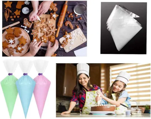 Alt view image 7 of 7 - Piping Bags,100pcs 12 Inch Anti Burst Disposable Cake Decorating Bags,Non-Slip Pastry Bags-Ideal for Cakes,Cream Frosting and Cookie Decorating