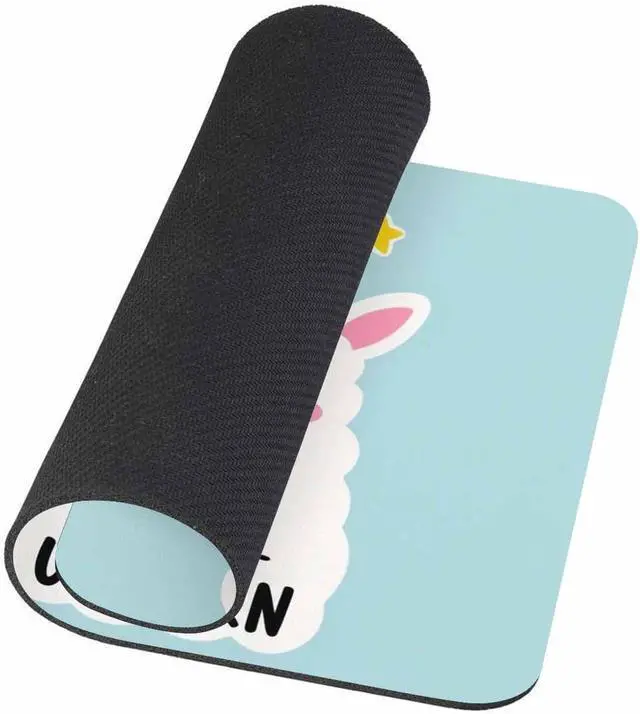 Alt view image 2 of 3 - Cute Unicorn Llama Mouse pad, Dream Like a Unicorn Motivational and Inspirational Quote Mouse pad 9.5 X 7.9 Inch (240mmX200mmX3mm)