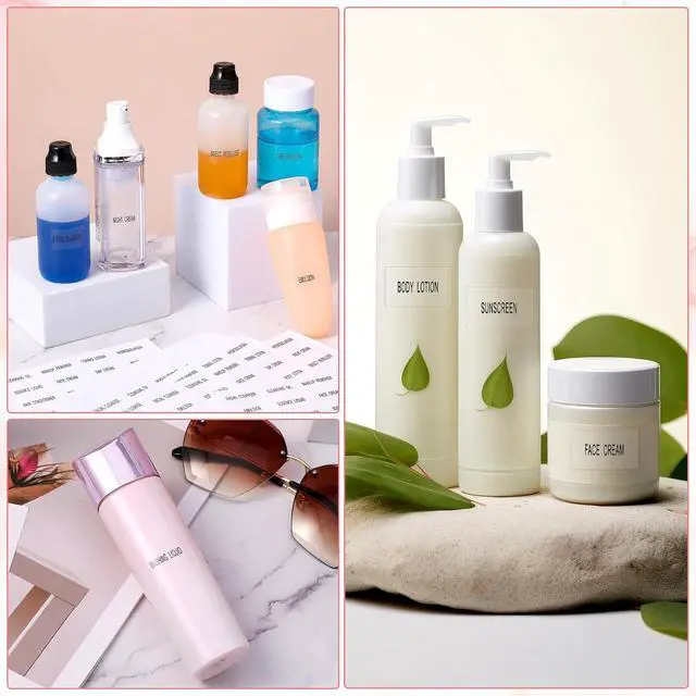 Alt view image 7 of 7 - 360 Pcs Waterproof Labels for Bottles, Travel & Toiletry Bottles - Refillable, Clear Bathroom Labels for Organizing Shampoo, Conditioner, Lotion & Cream