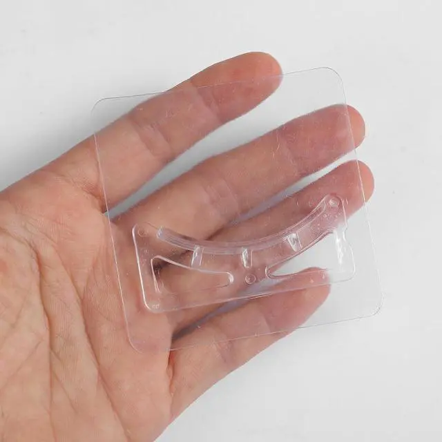 Alt view image 5 of 7 - 8Pcs Shower Rod Holder Spring Tension Shower Curtain Rod Holder No Drilling Transparent Self Adhesive Curtain Bracket Closet Rods Support for Wall