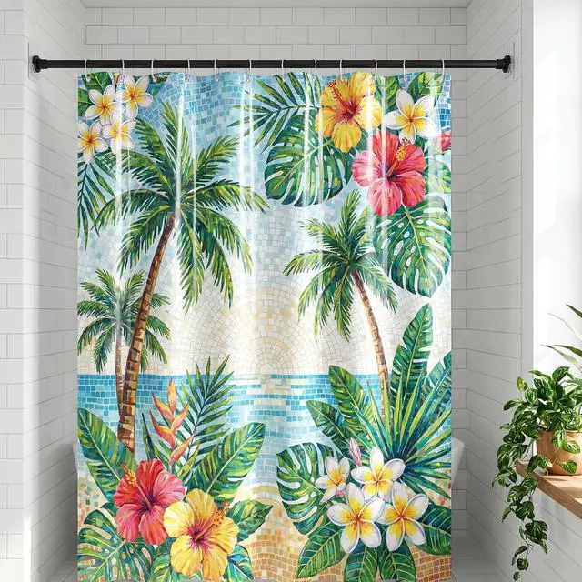 Alt view image 7 of 7 - 8Pcs Shower Rod Holder Spring Tension Shower Curtain Rod Holder No Drilling Transparent Self Adhesive Curtain Bracket Closet Rods Support for Wall