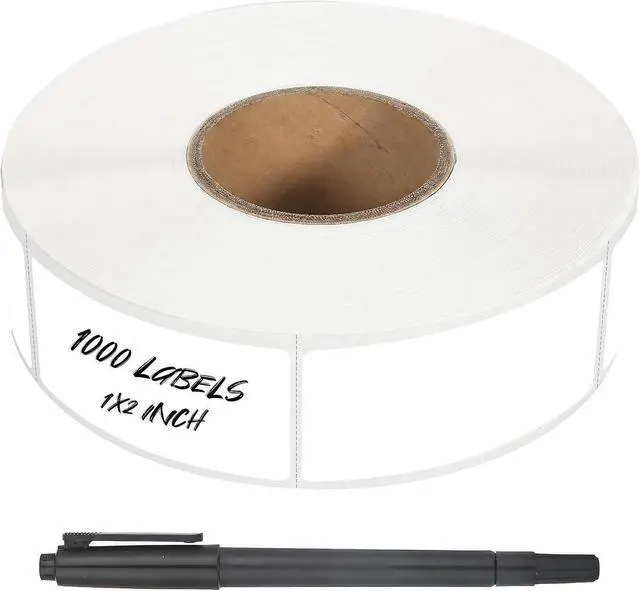 Main image of 1000 Pcs Removable Food Labels Stickers with Perforation Line, 1" x 2" | For Storage Bins, Jars, Waterproof & Oil Resistant, Freezer Labels, Bottle Labels Easy Peel Off, Labels for Food Containers