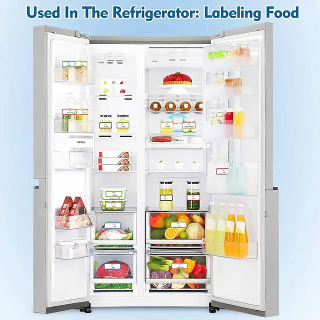 Alt view image 6 of 7 - 500 Pcs 1×3 Inch Removable Freezer Labels, Waterproof, Oil & Tear Resistant, No Residue Writable Stickers for Food Containers, Jars, Pantry and Meal Prep (Bright-Blank)
