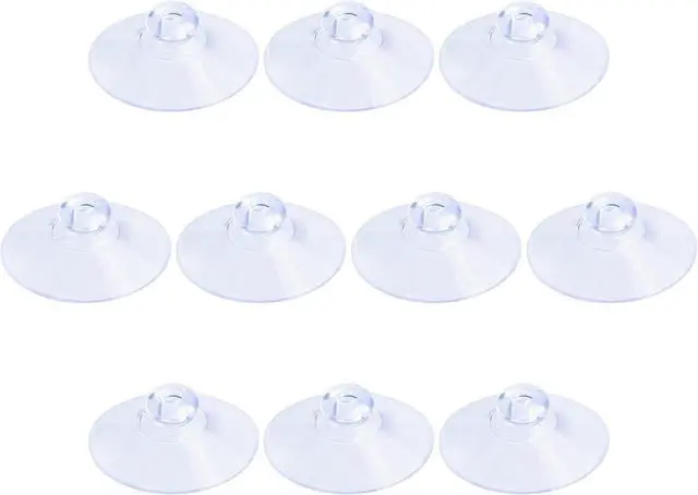 Main image of Pawfly 10 Pack Suction Cups 1.2 Inch, PVC Plastic Sucker Without Hooks for Home Kitchen Bathroom Organization Christmas Decoration Window