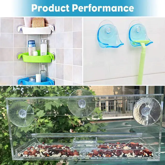 Alt view image 4 of 7 - Pawfly 10 Pack Suction Cups 1.2 Inch, PVC Plastic Sucker Without Hooks for Home Kitchen Bathroom Organization Christmas Decoration Window
