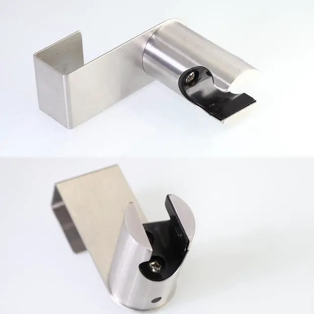Alt view image 6 of 6 - 2 Pieces Stainless Steel Bidet Sprayer Holder, Handheld Bidet Sprayer Hanger Hook for Toilet Tank Brushed Nickel