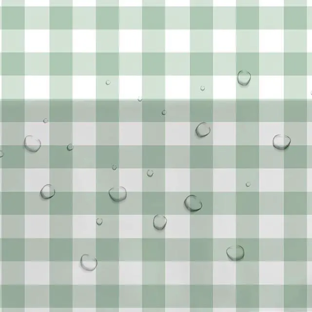 Alt view image 4 of 7 - Sage Green Gingham Party Tablecloth Decorations, 3 Pack, 55 x 86in | Green Checkered Disposable Plaid Party Supplies Tablecover, for Birthday Baby Shower Bridal Wedding