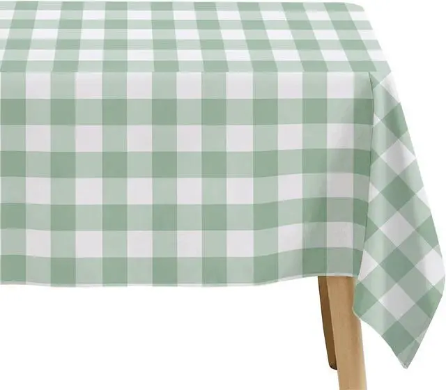 Alt view image 5 of 7 - Sage Green Gingham Party Tablecloth Decorations, 3 Pack, 55 x 86in | Green Checkered Disposable Plaid Party Supplies Tablecover, for Birthday Baby Shower Bridal Wedding