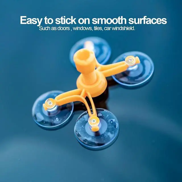 Alt view image 2 of 6 - 6 PCS Suction Cups with Screw, Strong Windows Suction Cup Pads | Bolt-on Mount, 41 mm Clear PVC, Hanging Decorations, License Plate, Heavy Duty Hold, Suction Cups for Glass, Metal, Tiles