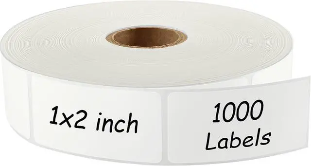 Main image of MaxGear 1000 Removable Freezer Labels 1x2 Inch | Waterproof Oil Resistant Stickers, No Residue for Food Containers, Pantry Jars, Organization Meal Prep, 1 Roll