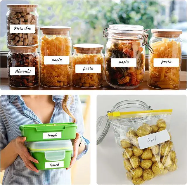 Alt view image 5 of 5 - Removable Freezer Labels, Date Label 1x3 Inch Food Storage Stickers, Waterproof Oil Resistant Easy Clean Leaves no Residue 250 Total Per Roll