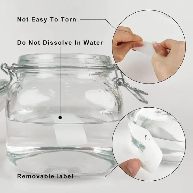 Alt view image 4 of 5 - Removable Freezer Labels, Date Label 1x3 Inch Food Storage Stickers, Waterproof Oil Resistant Easy Clean Leaves no Residue 250 Total Per Roll