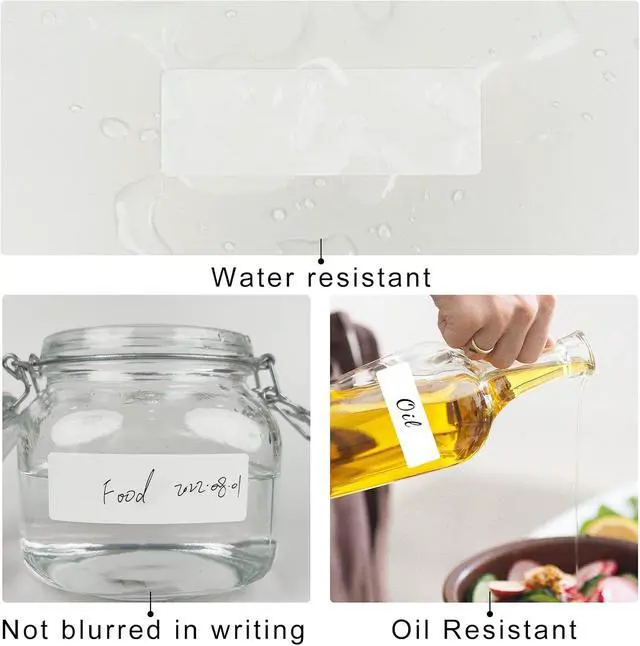 Alt view image 3 of 5 - Removable Freezer Labels, Date Label 1x3 Inch Food Storage Stickers, Waterproof Oil Resistant Easy Clean Leaves no Residue 250 Total Per Roll