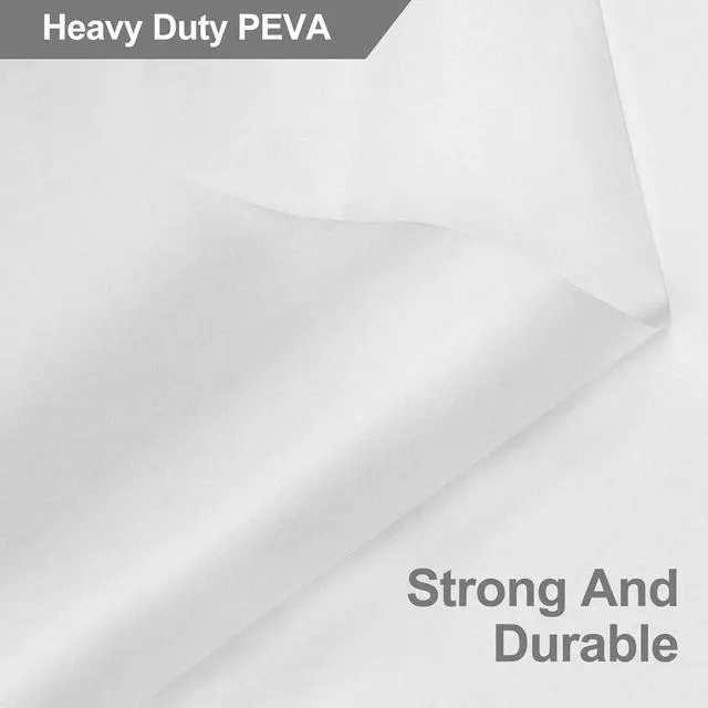 Alt view image 6 of 6 - No Hook Shower Curtain Snap-in PEVA Replacement Liner 71" W x 55" L