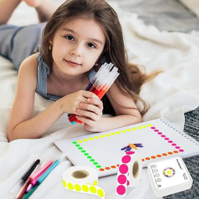 Alt view image 6 of 7 - 1/2 Inch Dot Stickers,0.5 Inch Removable Round Sticker Labels,Waterproof,Oil Proof,Easy to Apply,for Preschoolers,Crafts, Small Retail Stores,Offices,Garages,Yard Sales (Red,1000 Pcs)