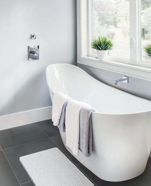 Alt view image 7 of 7 - OTHWAY Shower Mat Non Slip Without Suction Cups, Quick Drying Bathtub Mat Non Slip for Shower Bathroom, PVC Loofah Shower Mat for Wet Areas (White)