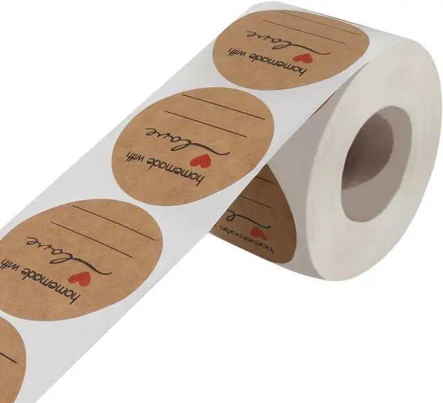Alt view image 6 of 7 - Jam and Jelly Jar Canning Labels for Mason Jars and More(2" Round 500/roll) with Lines for Writing- Jar Labels Jam, Jelly, and More