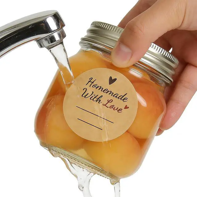 Alt view image 3 of 7 - 600 Pcs 2" Canning Labels for Mason Jars, Homemade with Love Stickers | Canning stickers for jam, jelly, jickles with lines for writing