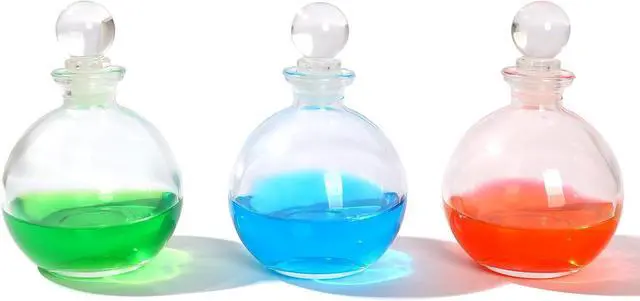Alt view image 6 of 7 - Magic Season Decorative Glass Bottle - 9 fl oz. Potion Bottle (1 Set w/Glass Stopper)