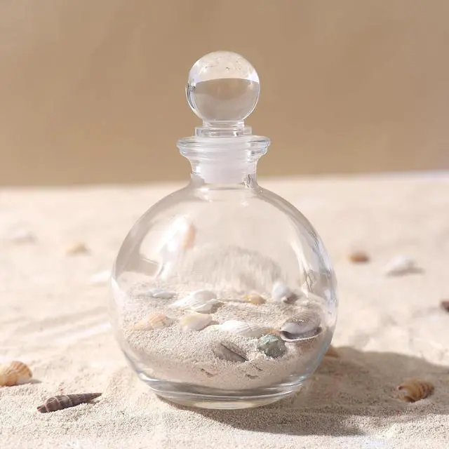 Alt view image 5 of 7 - Magic Season Decorative Glass Bottle - 9 fl oz. Potion Bottle (1 Set w/Glass Stopper)