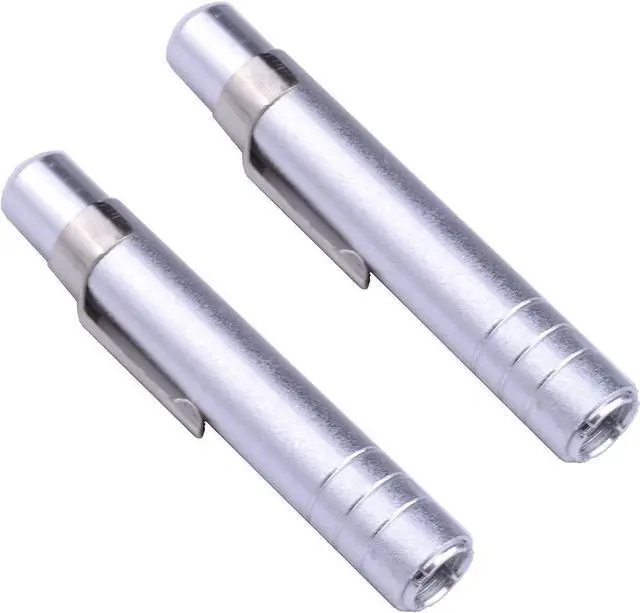 Main image of 2 x Aluminum Alloy Chalk Holder Teacher's Chalk Clip Clutch (Silver)